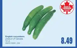 Wholesale Club ENGLISH CUCUMBERS, 12 ct offer