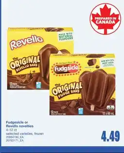 Wholesale Club FUDGESICLE OR REVELLO NOVELTIES, 4-12 CT offer