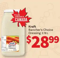 Wholesale Club KRAFT RANCHER'S CHOICE DRESSING, 3.78 L offer