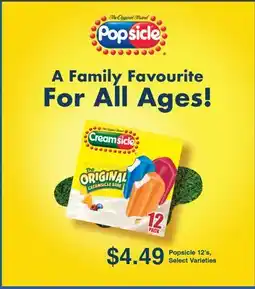 Wholesale Club POPSICLE, 12'S offer