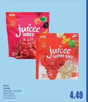 Wholesale Club DARE CANDY, 500/700 G offer
