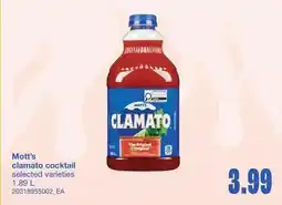 Wholesale Club MOTT'S CLAMATO COCKTAIL, 1.89 L offer