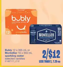 Wholesale Club 12 X 355 ML OR 10 X 355 ML SPARKLING WATER offer