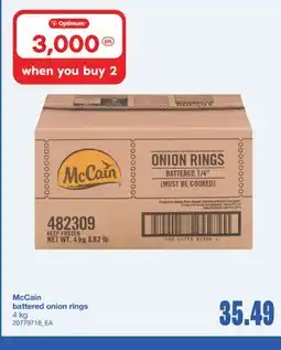 Wholesale Club BATTERED ONION RINGS, 4 kg offer