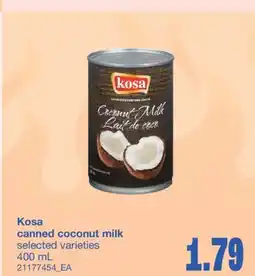 Wholesale Club KOSA CANNED COCONUT MILK, 400 mL offer