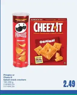 Wholesale Club PRINGLES OR CHEEZ-IT BAKED SNACK CRACKERS, 102-200 g offer