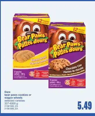 Wholesale Club BEAR PAWS COOKIES OR WAGON WHEELS, 337-6300 G offer