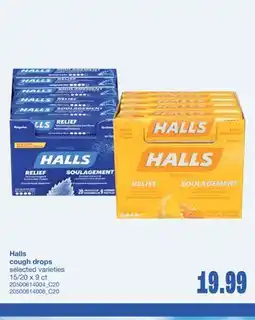 Wholesale Club COUGH DROPS, 15/20 X 9 CT offer
