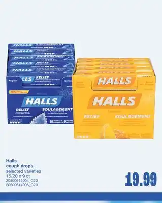 Wholesale Club COUGH DROPS, 15/20 X 9 CT offer