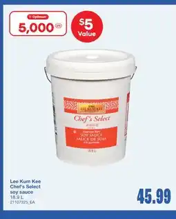 Wholesale Club LEE KUM KEE CHEF'S SELECT SOY SAUCE, 18.9 L offer