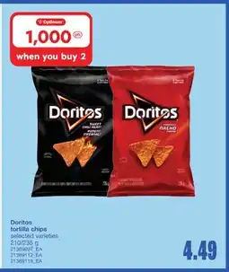 Wholesale Club TORTILLA CHIPS, 210/235 G offer