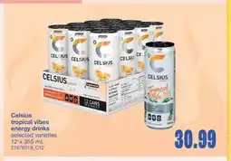 Wholesale Club CELSIUS TROPICAL VIBES ENERGY DRINKS, 12 X 355 ML offer