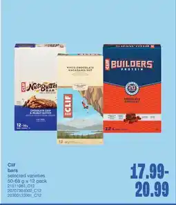 Wholesale Club CLIF BARS, 50-68 g x 12 pack offer
