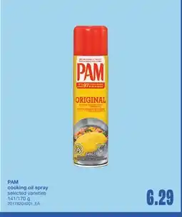 Wholesale Club PAM COOKING OIL SPRAY, 141/170 g offer