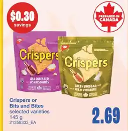 Wholesale Club CRISPERS OR BITS AND BITES, 145 g offer