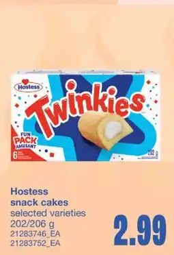 Wholesale Club HOSTESS SNACK CAKES, 202/206 g offer