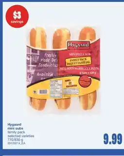 Wholesale Club HYGAARD MINI SUBS, 770/830 g offer
