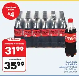 Wholesale Club SOFT DRINKS, 24 X 500 ML offer