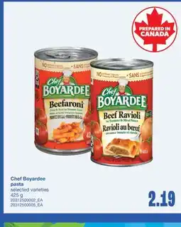 Wholesale Club CHEF BOYARDEE PASTA, 425 g offer