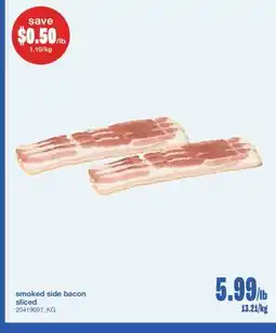 Wholesale Club SMOKED SIDE BACON SLICED offer