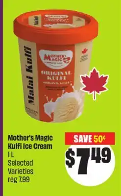 Chalo FreshCo Mother's Magic Kulfi Ice Cream 1 L Selected Varieties offer