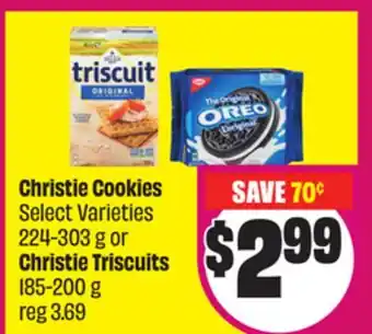 Chalo FreshCo Christie Cookies Select Varieties 224-303 g or Christie Triscuits 185-200 g offer