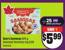 Chalo FreshCo Brar's Samosas 624 g Selected Varieties offer