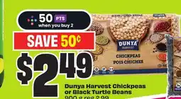 Chalo FreshCo Dunya Harvest Chickpeas or Black Turtle Beans 900 g offer