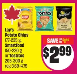 Chalo FreshCo image6 Lay's Potato Chips 177-235 g, Smartfood 150-220 g or Tostitos 205-300 g offer