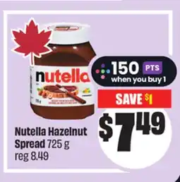 Chalo FreshCo Nutella Hazelnut Spread 725 g offer