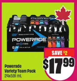 Chalo FreshCo Powerade Variety Team Pack 24x591 mL offer