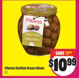 Chalo FreshCo Pilaros Stuffed Green Olives 1 L offer