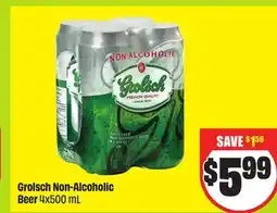Chalo FreshCo Grolsch Non-Alcoholic Beer 4x500 mL offer