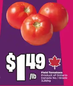 Chalo FreshCo Field Tomatoes Product of Ontario Canada No. 1 Grade offer