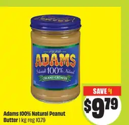 Chalo FreshCo Adams 100% Natural Peanut Butter 1 kg offer