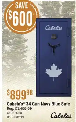 Cabela's Cabela's 34 Gun Navy Blue Safe offer