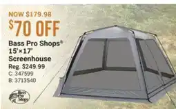 Cabela's Bass Pro Shops 15' ×17' Screenhouse offer