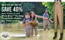 Cabela's Men's, Women's & Youth White River Fly Shop Three Forks Waders offer