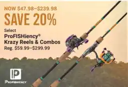 Cabela's ProFISHiency Krazy Reels & Combos offer
