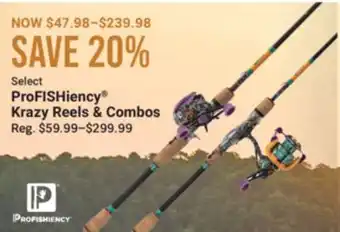Cabela's ProFISHiency Krazy Reels & Combos offer