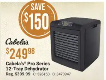 Cabela's Cabela's Pro Series 12-Tray Dehydrator offer