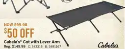 Cabela's Cabela's Cot with Lever Arm offer