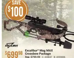 Cabela's Excalibur Mag MAX Crossbow Package offer