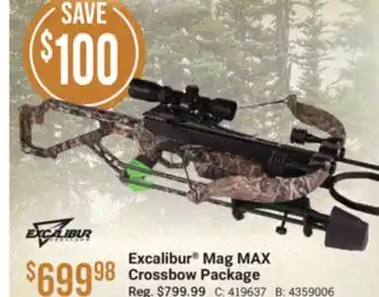 Cabela's Excalibur Mag MAX Crossbow Package offer