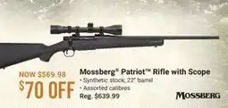 Cabela's Mossberg Patriot Rifle with Scope offer