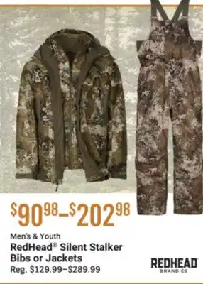 Cabela's RedHead Silent Stalker Bibs or Jackets offer
