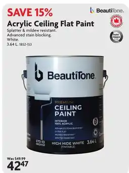 Home Hardware Acrylic Ceiling Flat Paint offer