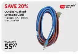 Home Hardware Outdoor Lighted Extension Cord offer