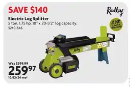 Home Hardware Electric Log Splitter offer