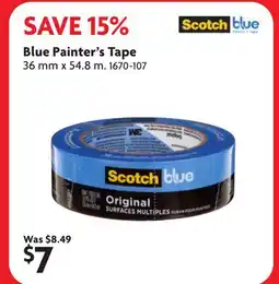 Home Hardware Blue Painter's Tape offer